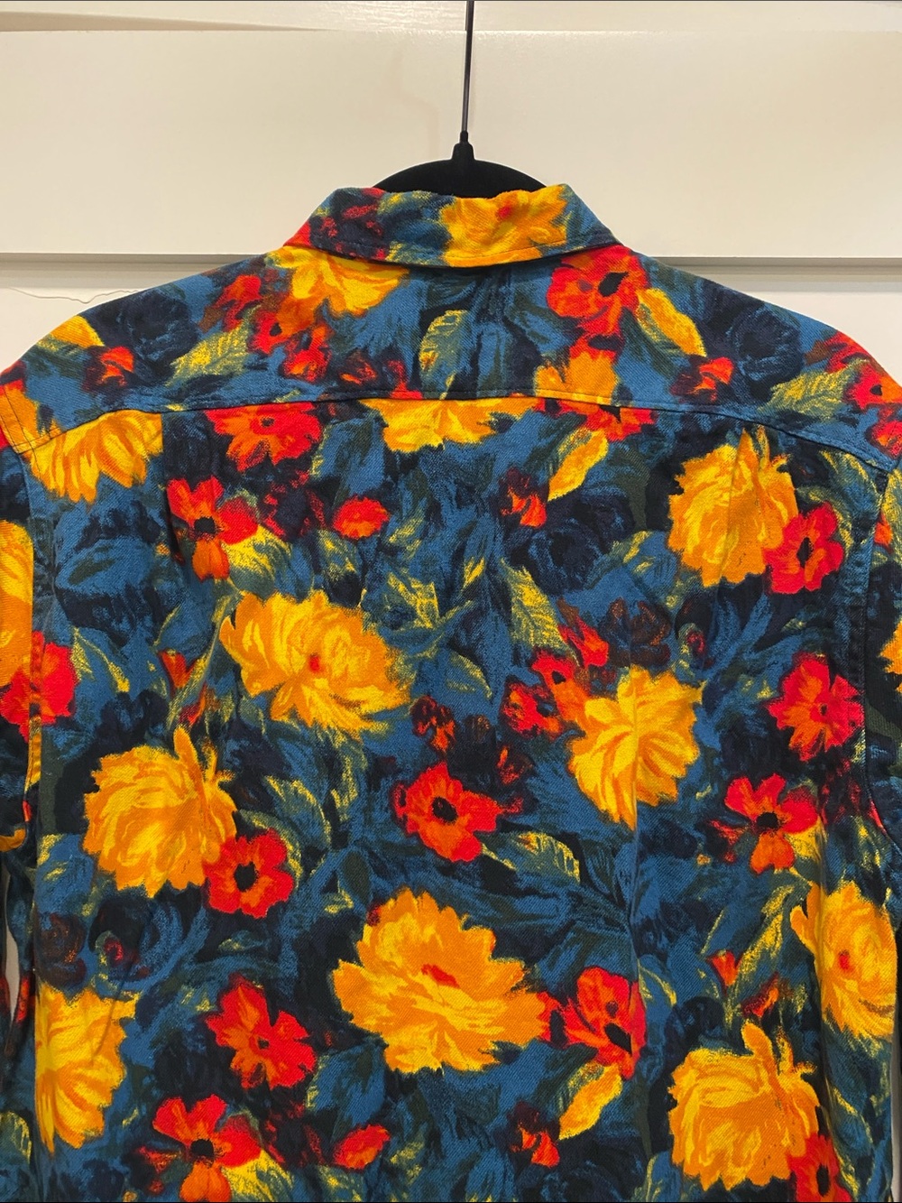 J. Crew mid-weight floral flannel. Slim fit - Picture 4 of 5